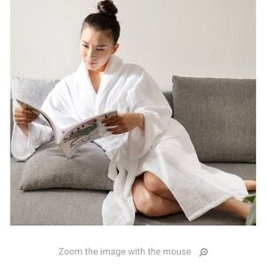 Alpine Swiss Women's White Bathrobe